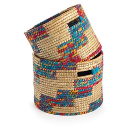 Zig Zag kaisa basket set of 2